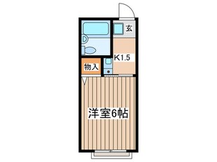 ピ－スハウスⅡの物件間取画像